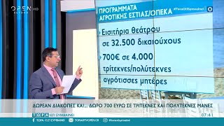 Δωρεάν διακοπές και… δώρο 700 ευρώ σε τρίτεκνες και πολύτεκνες μάνες | Τώρα ό,τι συμβαίνει | OPEN TV