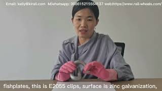 Elastic Fastener E2055 Rail Clip for Railway Fastening System