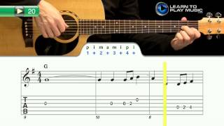 Ex020 How to Play Guitar - Fingerstyle Guitar Lessons for Beginners