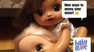 dashie and wolfgirl baby alive