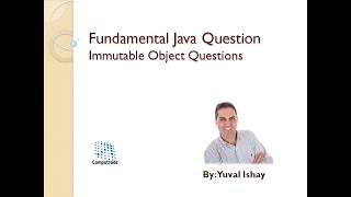 Java Interview Questions - Immutable Objects