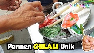 Jajanan Anak || Permen Gulali Bentuk Bunga || Jakarta Street Food