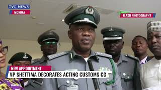 WATCH: VP Kashim Shettima Decorates Acting Customs Comptroller-General