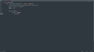 Leetcode 377. Combination Sum IV in Python | Python Leetcode | Python Coding Tutorial | Python ASMR