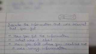 Describe an occasion when you received incorrect information