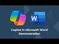 Copilot for Microsoft 365: Word Demonstration