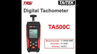 สอนการใช้งานเครื่องวัดความเร็วรอบ Digital Tachometer TASi รุ่น TA500C