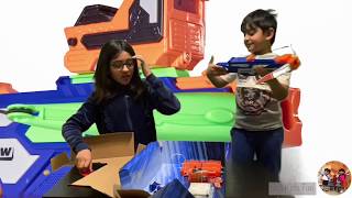 Unboxing Nerf Crossbow with Darts Battery Operated | Toy Unboxing and Review | SHA KIDS FUN