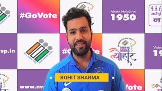 ECI : Indian Cricket Stars Inspiring the citizens of India to Vote, Rohit Sharma, Shikhar Dhawan