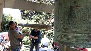 「平和の鐘」つき平和を祈る　千葉・いすみ