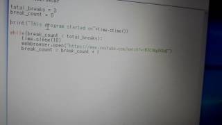 Take a break - Mini Project of Udacity "Python"
