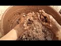 new fantastic 😍 creamy pure brown mud dirt crumbling on paste dipping satisfying asmr sounds