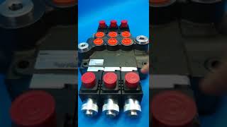 Hydraulic valve 3 section double acting 3Z80 12V flow 80 l/min