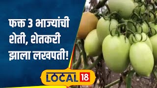 Agriculture: फक्त तीनच पिकांतून जालन्यातील शेतकरी मालामाल, भाजीपाला शेतीतून 7 लाखांचा नफा | #local18