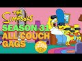 The SIMPSONS 4K - Season 31 - BEST COUCH GAG COMPILATION