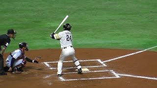 ソフトバンク 長谷川勇也の打席 （きれいなレフト前）2015.3.12