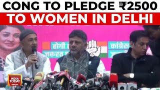 Congress Announces 'Pyari Didi Yojana': ₹2,500 Monthly For Delhi Women Ahead Of Polls | Delhi Poll