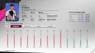 【MLBTheShow24Stats/メジャーリーグ選手能力】Cubs 35 Justin Steele カブス ジャスティン・スティール選手