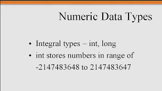 04-02 Java Building Blocks | Data Types | int, double