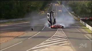 Biggest Crashes of the 24 Hours of Le Mans each year 2010 - 2019