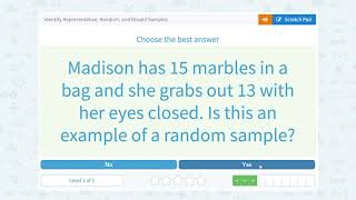 6.86 Identify Representative, Random, and Biased Samples