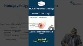 Anesthesia for patients with COPD