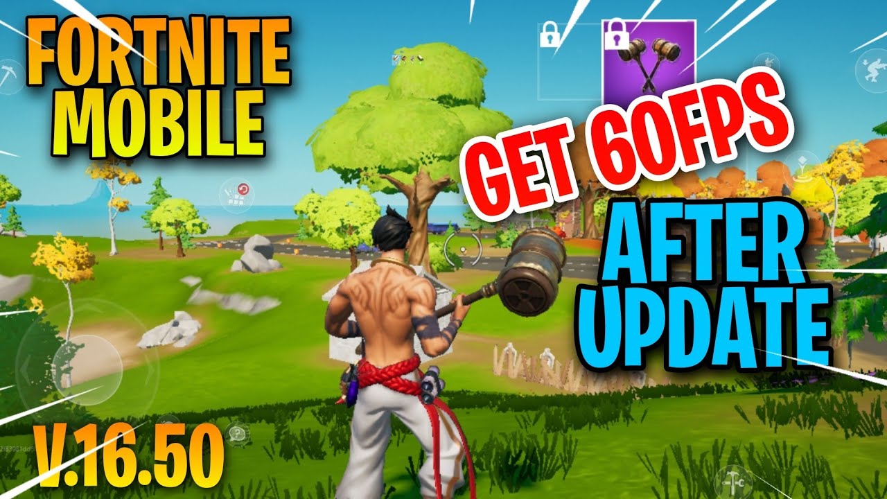 How To Get 60FPS In Fortnite Mobile After Update - YouTube