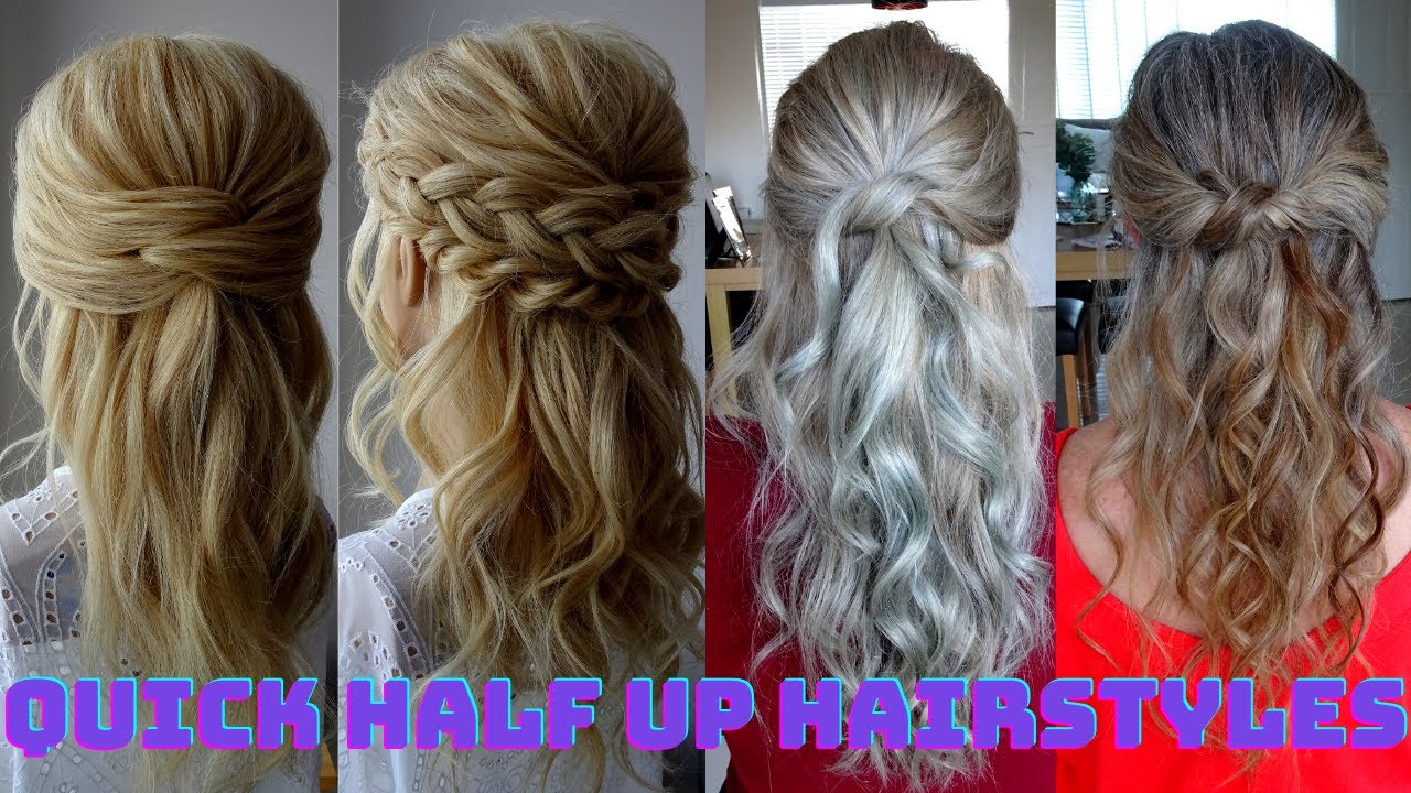 Hair Half Up Half Down Tutorial At Gabrielle Gonzales Blog