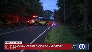 VIDEO: Crash closes Rt. 148 in Killingly