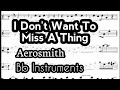 I Don't Want To Miss A Thing Tenor Soprano Clarinet Trumpet Sheet Backing Track Play Along Partitura