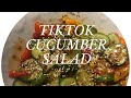 MY OBSESSION....TIKTOK CUCUMBER 🥒 SWEET PEPPER 🫑 SALAD 🥗....