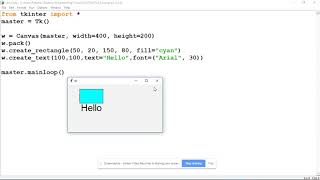 Exploring Python Graphics #13 ADVANCED - Canvas for Rectangles and Color