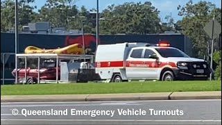 [RARE] QFRS - CU44 + CRAFT224 Responding | Swift Water Rescue, Boyne Valley, QLD