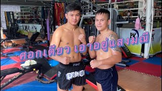 บรรยากาศเชียร์ แสงมณี ศอกเดียวเอาอยู่🥊🥊