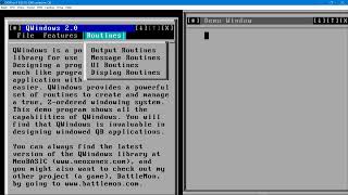 ✅ Quickbasic 4 5 Text Windowing Library - Day 94
