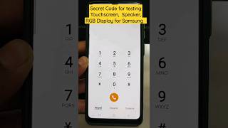 1 Secret code For testing all 😱😱 Touchscreen, Speakers,  Sensors #shorts #test #samsung #viral