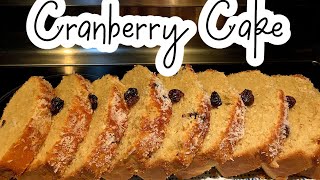 How To Make SUPER MOIST Coconut Cranberry Cake