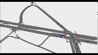 Loop Route at intersections near Columbia Rd \u0026 Blue Hill Ave(Vissim Simulation)