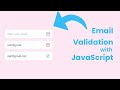 How to make Validation Email in HTML CSS & JavaScript | Email Validation