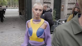 The stunning Iris Law in Paris for the Fashion Week