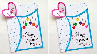 Easy White Paper Father's day card 🥰 | Handmade Father's day greeting card | Father's day gift card