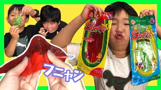 折りたたんで食べる「シートキャンディー」食べてみたら、歯にくっついて大パニック！！【SLAPS CANDY】