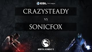 MKX - CrazySteady vs. SonicFox - ESL Pro League 2015 - NA Week 7 - Semi Finals