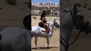 Fat woman vs horse riding. #youtubeshorts #viral