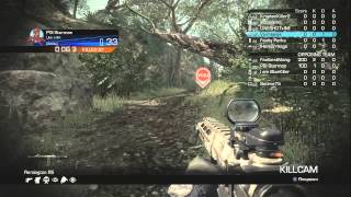 Terrible Lag Compensation on Call Of Duty: Ghosts (Game Play/Commentary)