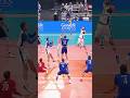 Mega rally: France vs Italy 💪 #epicvolleyball #volleyballworld #volleyball