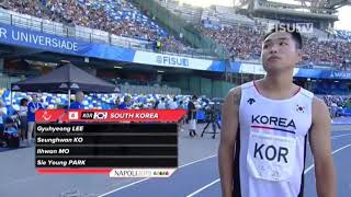 제30회 나폴리하계유니버시아드대회 대한민국3위