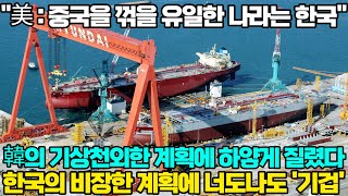 [해외반응] "美 : 중국을 꺾을 유일한 나라는 한국" 韓의 기상천외한 계획에 하얗게 질렸다 한국의 비장한 계획에 너도나도 '기겁'
