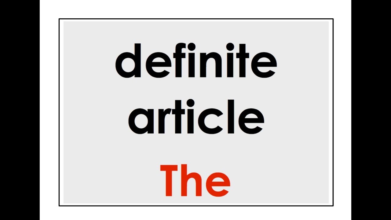 The Definite Article The Easy English Conversation Practice Esl