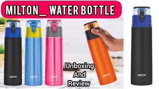 Milton Atlantis 900 Thermosteel Water Bottle | New Unboxing Milton Product | Milton water bottle |